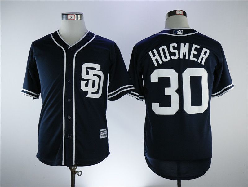 Men San Diego Padres #30 Hosmer Blue Game MLB Jerseys->->MLB Jersey